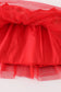 Red Christmas Tutu Sequin Skirt