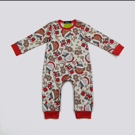 Santa's Helper Boy Romper