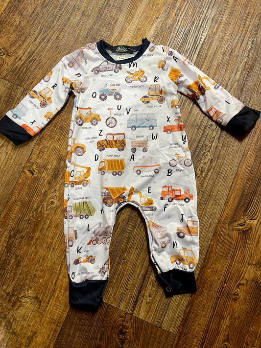 Alphabet Auto Boy Romper