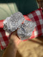 Silver Sequin Bow