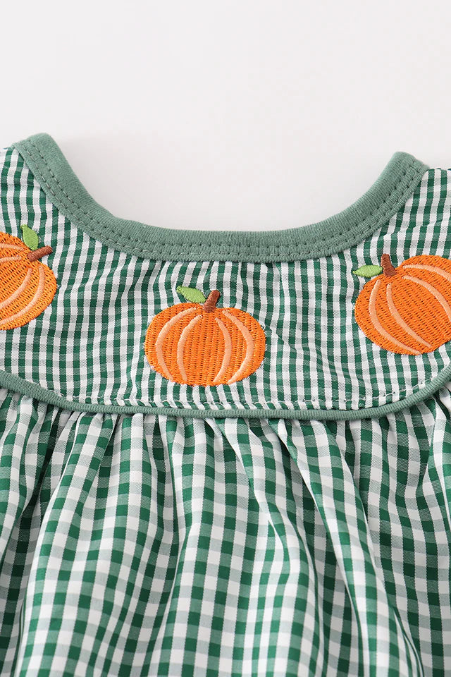 Pumpkin Embroidered Bubble