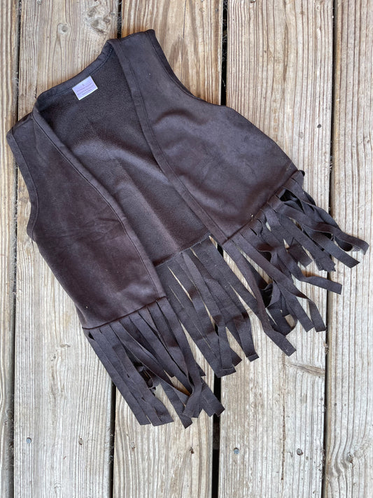 Black Fringe Vest