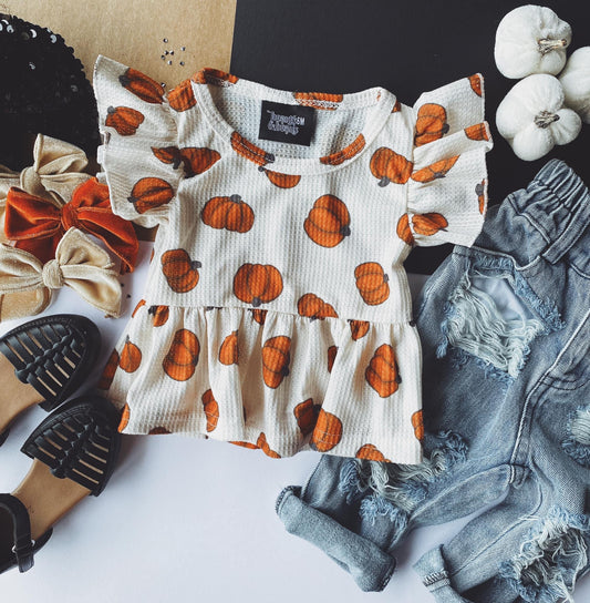 Pumpkin Patch Peplum