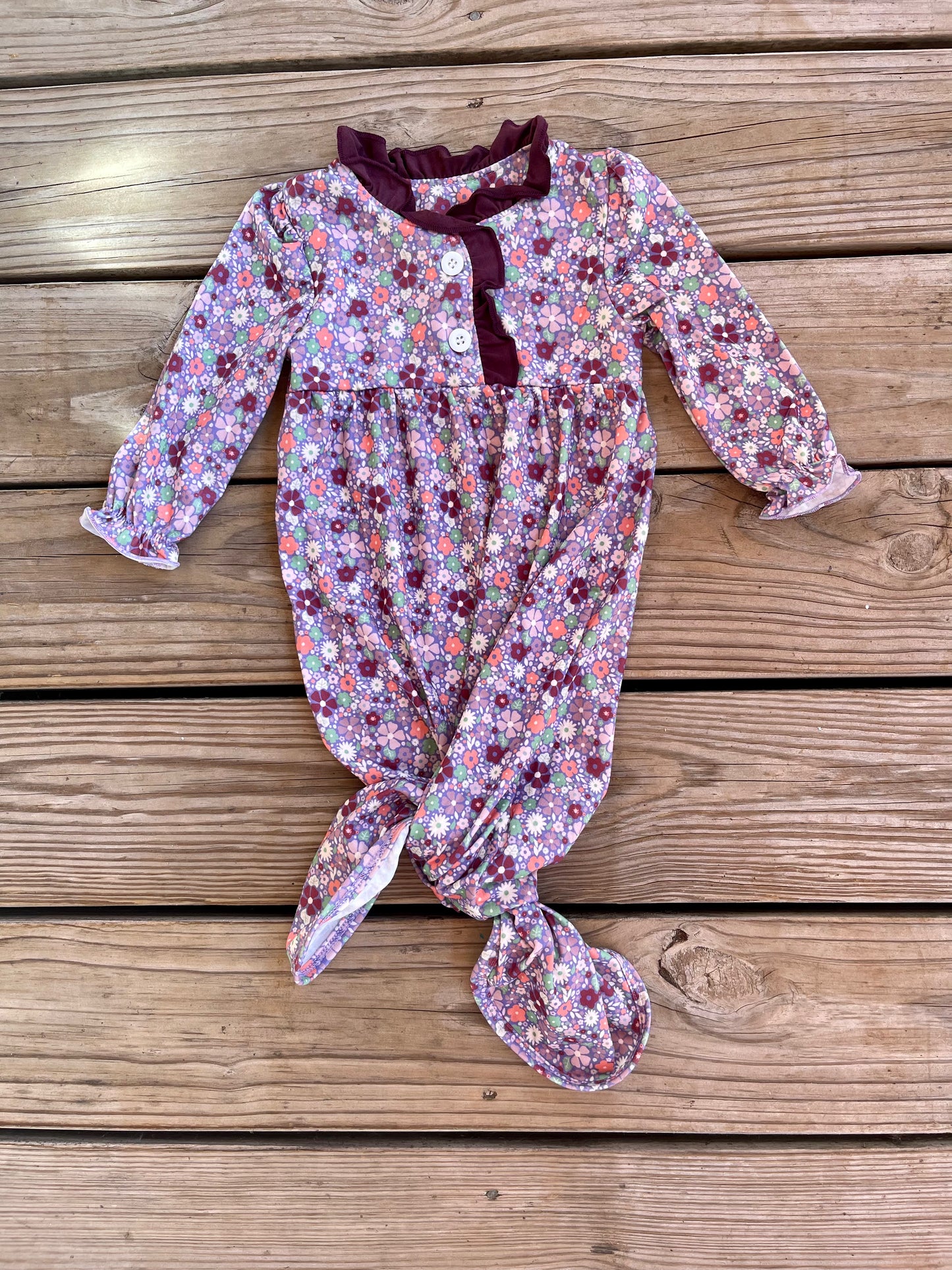 Plum Baby Gown